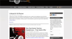 Desktop Screenshot of headphonereviewhq.com