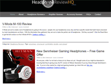 Tablet Screenshot of headphonereviewhq.com